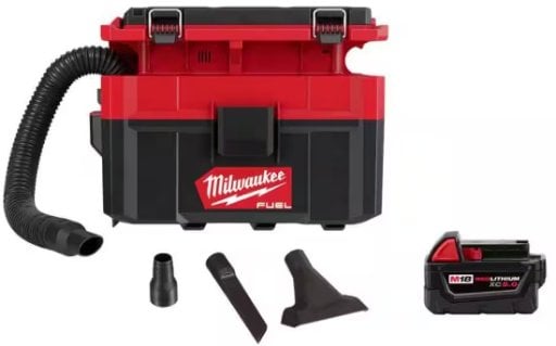 Milwaukee M18 FUEL PACKOUT 2.5 Gal. Wet/Dry Vacuum and M18 5.0 Ah XC Battery Pack Deal