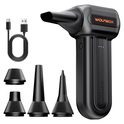 Wolfbox MF60 Electric Compressed Air Duster w/ 5 Nozzles Deal