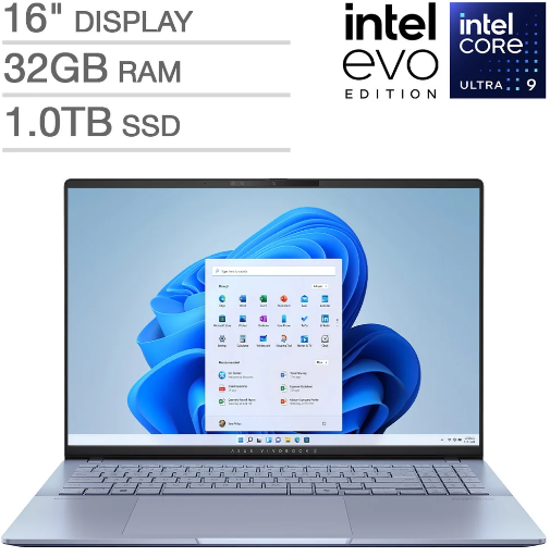 ASUS Vivobook 16" OLED Laptop 32GB RAM 1TB SSD