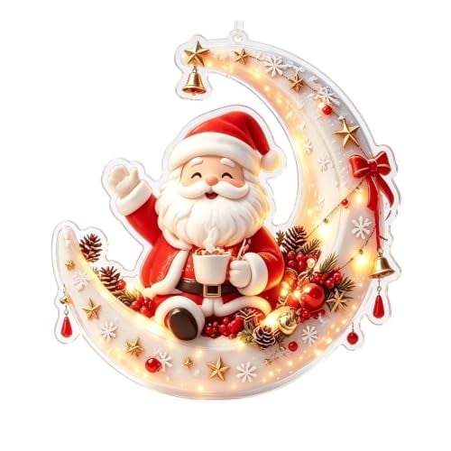 2D Small Santa Christmas Ornament Deal