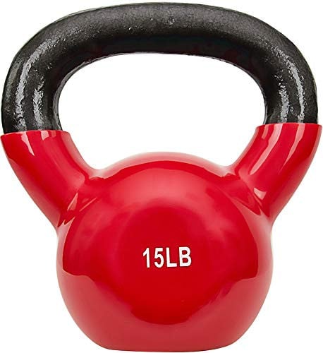 Sunny Health & Fitness Vinyl Coated Kettlebell 15-Lbs Deal