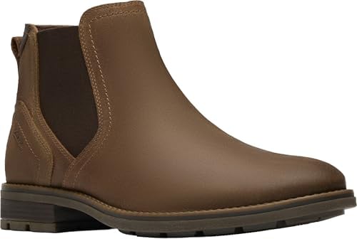 Clarks Emmet Easy Chelsea Boot Cola Suede Deal