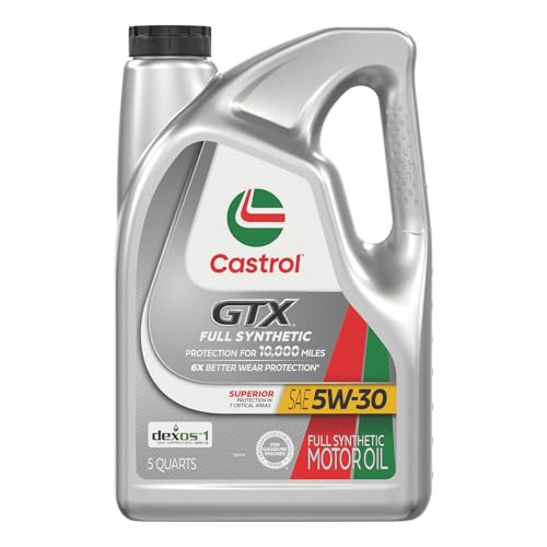 Castrol GTX Full Synthetic 5W-30 Motor Oil, 5 Quarts Deal