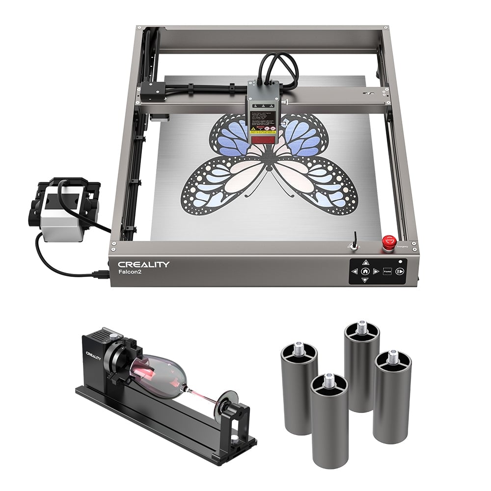 Creality Falcon2 22W Laser Engraver & Cutter with Rotary