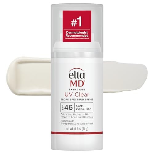 EltaMD UV Clear SPF 46 Face Sunscreen w/ Zinc Oxide & Niacinamide (Untinted, 0.5-Ounce)