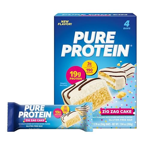 Pure Protein Zig Zag Cake Protein Bars 4 Count