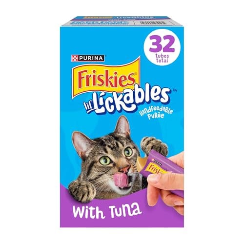 Purina Friskies Lil’ Lickables with Tuna Lickable Cat Treats - 16 oz (Pack of 32)