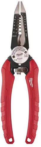 Milwaukee 7.75 in. Combination Electricians 6-in-1 Wire Stripper/Cutter Pliers