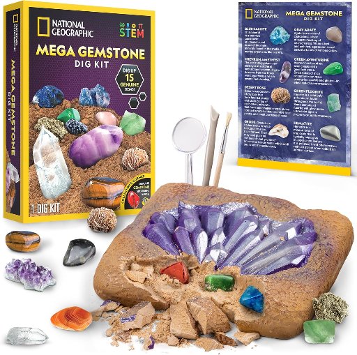 NATIONAL GEOGRAPHIC Mega Gemstone Dig Kit