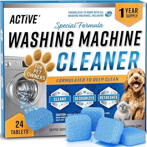 (Prime Deal) ACTIVE Enzymatic Washing Machine Cleaner Tablets 24-Count