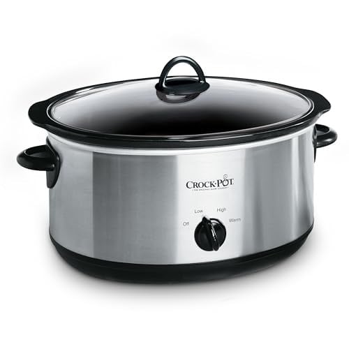 7-Quart Crock-Pot Oval Manual Slow Cooker (Stainless Steel) Deal