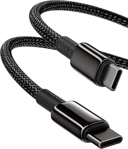 6.6' Baseus 100W PD 5A QC 4.0 Fast Charging USB C to USB C Cable