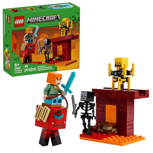 LEGO Minecraft: The Nether Lava Battle Building Set 99-Piece Deal