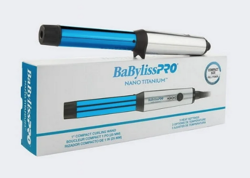 1" BaBylissPRO Nano Titanium Compact Curling Wand