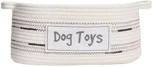 Home Cotton Rope Oval Pet Toy and Storage Basket