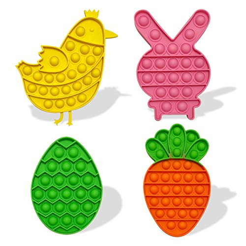 Easter Fidget Sensory Pop Toys 4-Pack