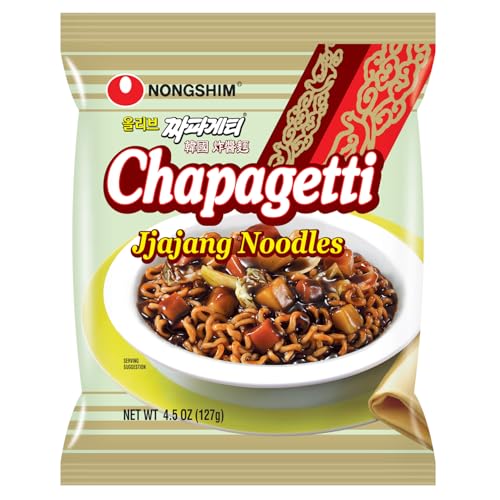 Nongshim Chapagetti Gourmet Instant Ramen Noodles 4-Pack Deal