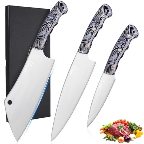 Topfeel 3-Piece Meat Cleaver Set