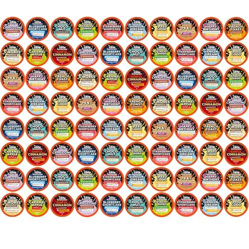 Java Factory Flavored Coffee Pods 80-Ct (Assorted Sampler, Variety Pack)