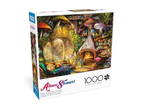Buffalo Games Aimee Stewart Merry Mushroom Cottage 1000 Piece Jigsaw Puzzle Deal