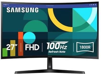 27" Samsung Essential S3 1080p FHD 100Hz VA 1800R Curved Monitor