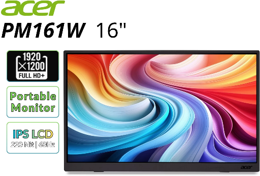 Acer 16" Portable Monitor IPS LCD 1920×1200 60Hz USB-C+Mini HDMI Refurbished Deal