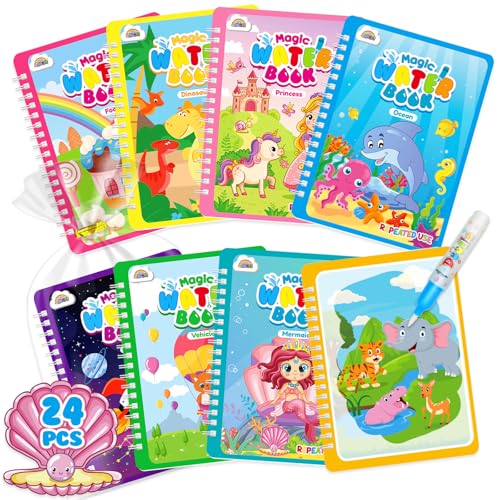 ZMLM 24-Pack Reusable Water Coloring Books Deal