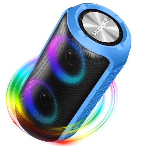 Hupoaf Bluetooth Portable Wireless Speaker, IPX7 Waterproof