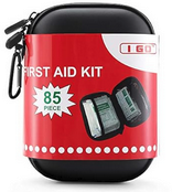 I GO 85 Pieces Hard Shell Mini Compact First Aid Kit