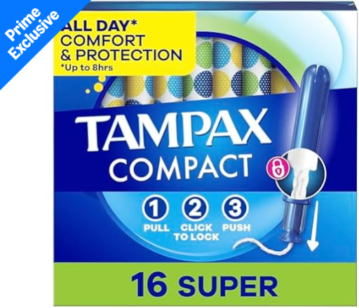 Tampax Compact Pearl Tampons 16 Count