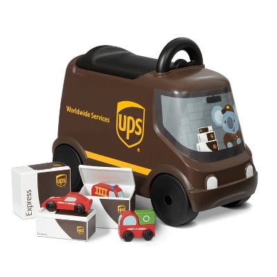 Radio Flyer UPS Delivery Truck Steel & Plastic Ride-On Pedal Toy for Ages 2+ Deal
