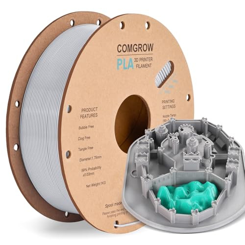 Comgrow Grey PLA Filament 1KG 1.75mm
