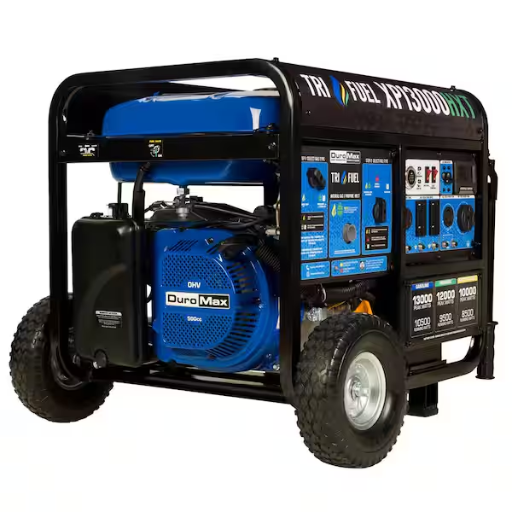 DuroMax XP13000HXT 13,000-Watt Tri Fuel Portable Generator