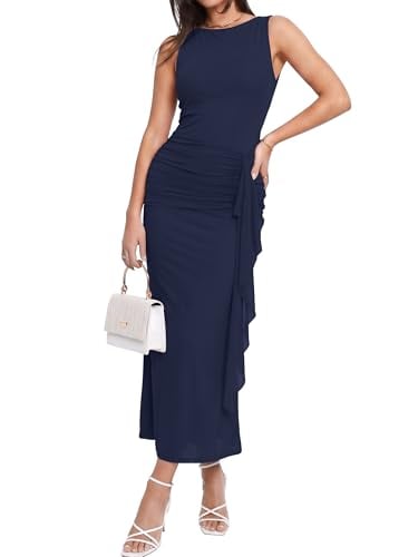 Women’s Summer Sleeveless Bodycon Maxi Dress