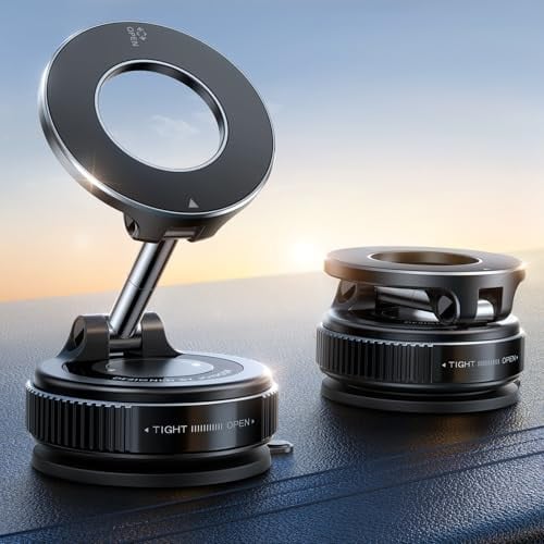 JOYROOM 360° Adjustable Magnetic Car Phone Mount w/ Vacuum Suction Cup Deal