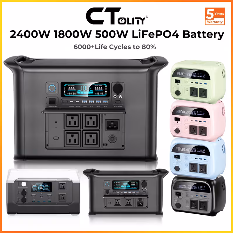 Portable Solar Generator/Power Station 2400W with 2048Wh Lifepo4 Battery Deal