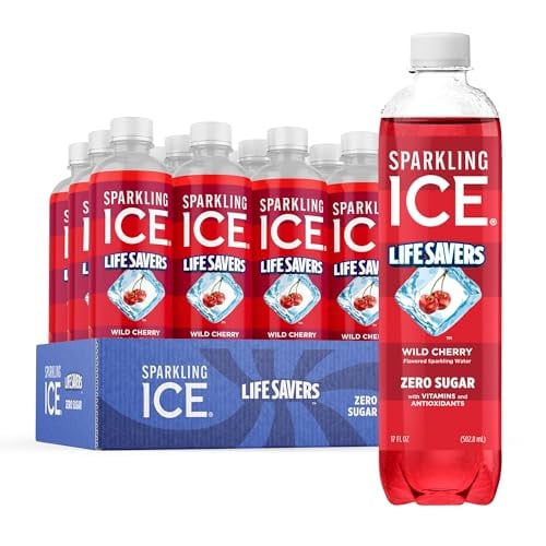 Sparkling Ice LIFESAVERS Zero Sugar Sparkling Water 12-Pack 17-Oz (Wild Cherry) Deal