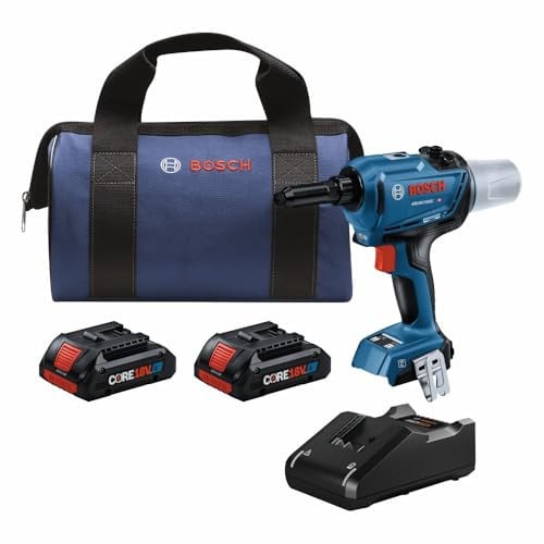 Bosch GRG18V-3600CB24 18V Brushless Connected Rivet Tool Kit with (2) CORE18V 4 Ah Advanced Power Batteries Deal