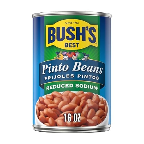 Bush's Best Canned Reduced Sodium Pinto Beans 12-Pack 16-Oz Deal