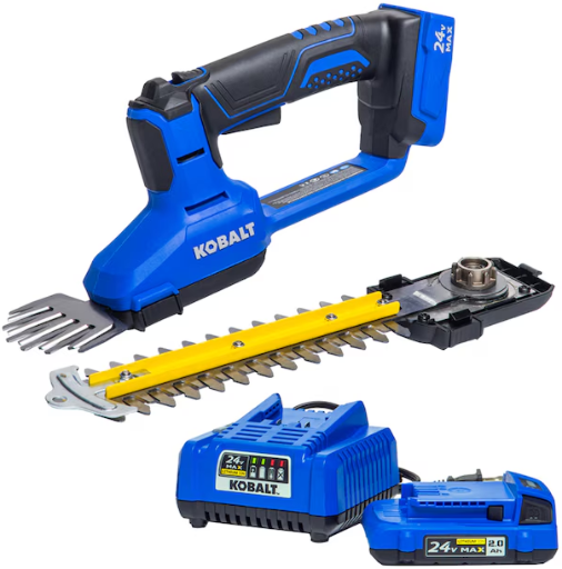 Kobalt 24-volt 8-in Battery Hedge Trimmer 2 Ah Battery Included Deal