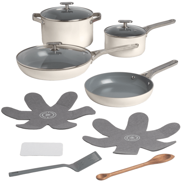Greater Goods 12-Piece Premium PFAS-Free Triple-Layer Ceramic Cookware Set Deal