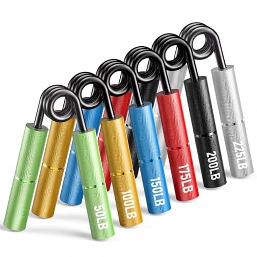 FitBeast Aluminum Hand Grip Strengthener Set 6-Pack (50-225LB) Deal