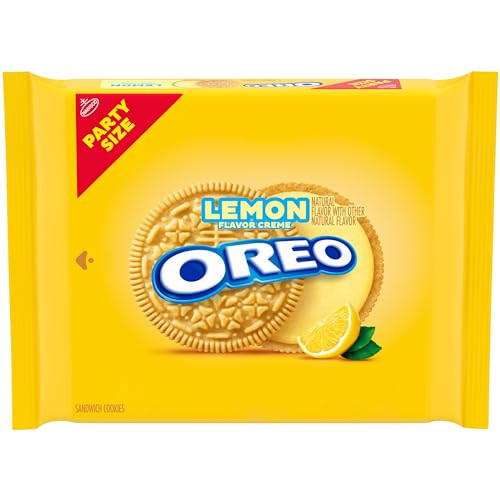 Oreo Lemon Creme Sandwich Cookies Party Size 24.95 oz