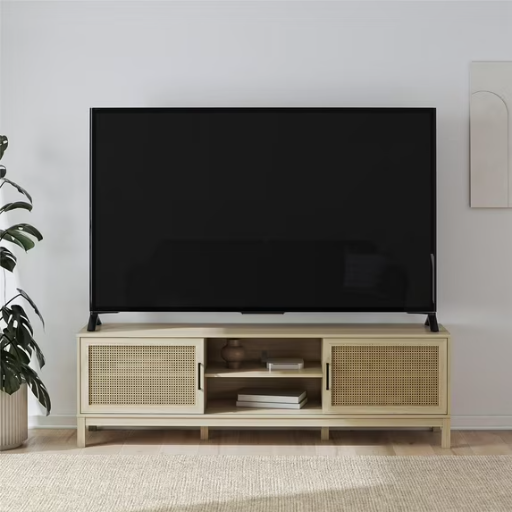 Mainstays Cane TV Stand for TVs up to 85"