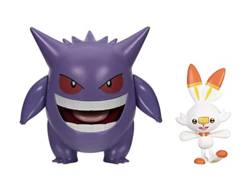 Pokemon Battle Figure Gengar & Scorbunny 2-Pack