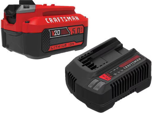 Craftsman V20 20V 5AH Lithium Ion Battery Kit + 3/8" Drive Cordless Ratchet Wrench Deal