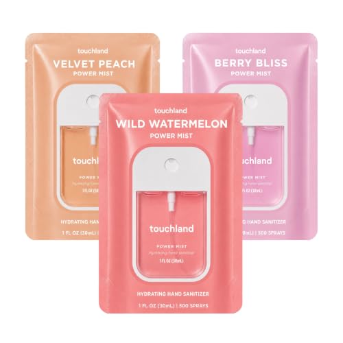 Touchland Juicy Trio Hydrating Hand Sanitizer Spray Set 3-Pack