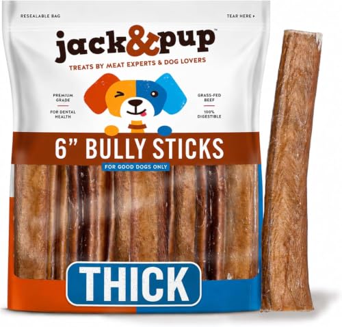 Jack & Pup 6" Bully Sticks 5-Pack Deal