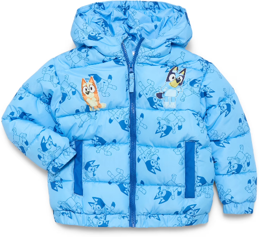 Character Mid-Weight Hooded Puffer Jacket, Sizes 2T-5T
