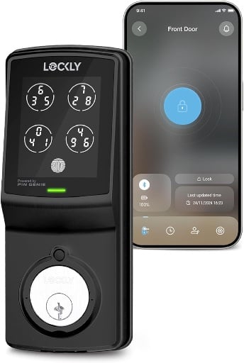 Lockly Smart Lock with Patented PIN Genie Keypad